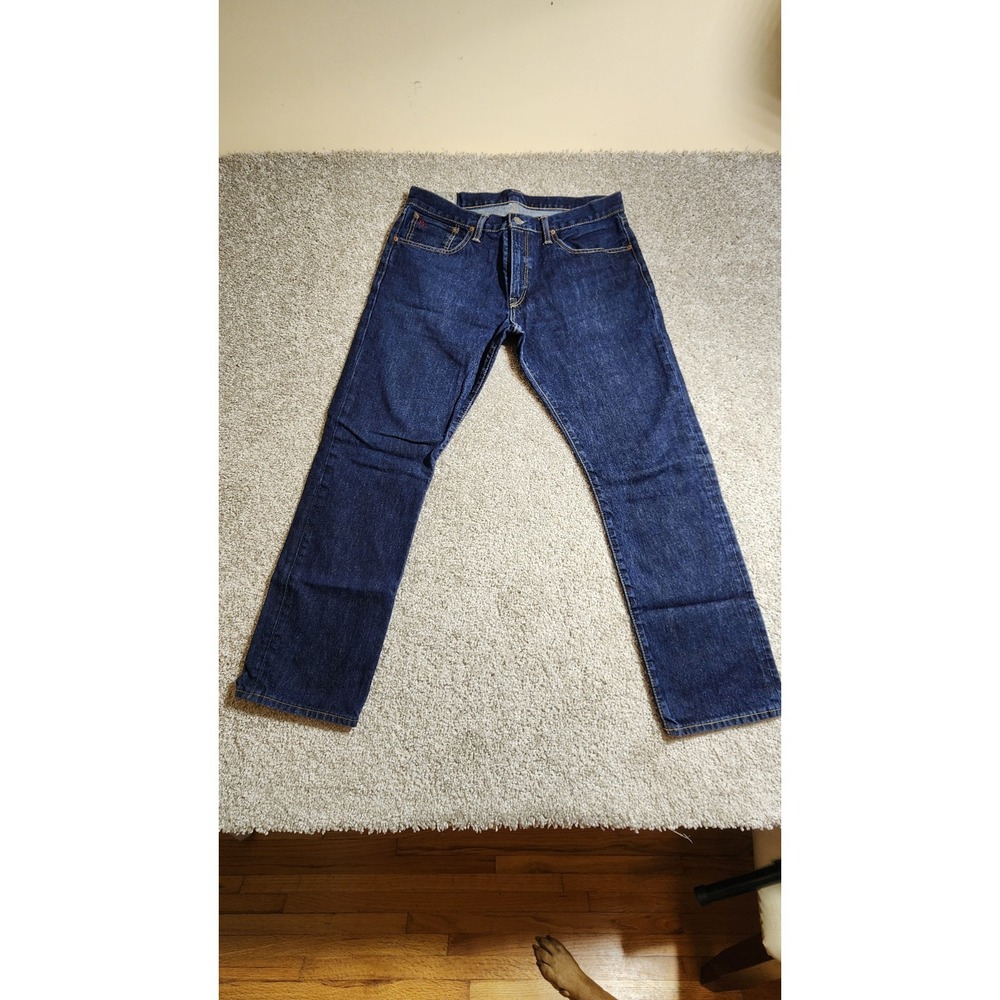 NWOT Vintage Polo RL Authentic Dungarees Mens Hampton Straight Dark Jeans 33/30